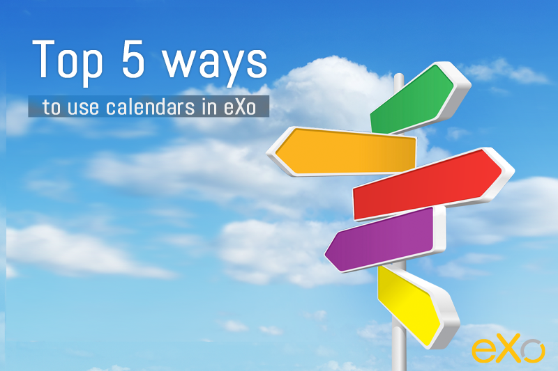 Comment utiliser les calendriers partagés dans eXo Platform